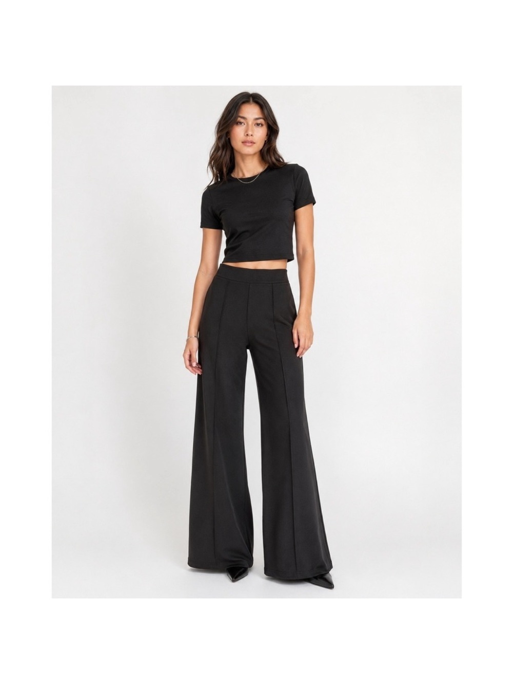 Ripley Rader Black Dress Pants - llClassic wide leg high rise size small NWT